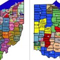 Ohio House and Ohio Senate district maps, drawn by Republicans, approved by the Ohio Redistricting Commission by a vote of 4-3 on February 24, 2022.
