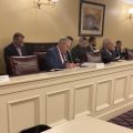 The Ohio Redistricting Commission in a meeting at the statehouse