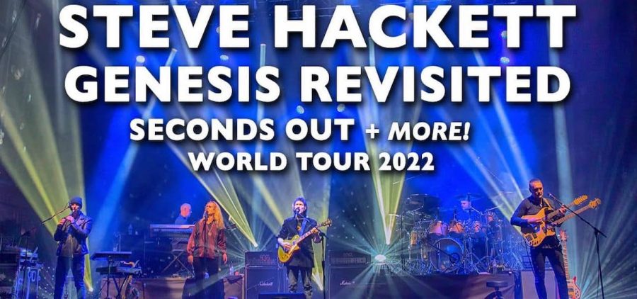 A promotional photo for Steve Hackett's Genesis Revisited Seconds Out and More World Tour 2022.