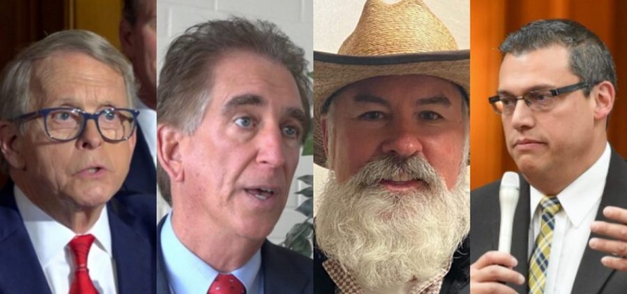 Republican candidates in Ohio's gubernatorial primary: Mike DeWine, Jim Renacci, Joe Blystone, and Ron Hood