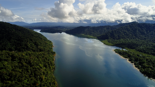 A fjord in the Utria National Natural Park on the Pacific Coast of Colombia.