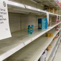 A woman shops for baby formula at Target in Annapolis, Maryland, on May 16, 2022, as a nationwide shortage of baby formula continues