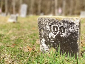 numbered tombstone