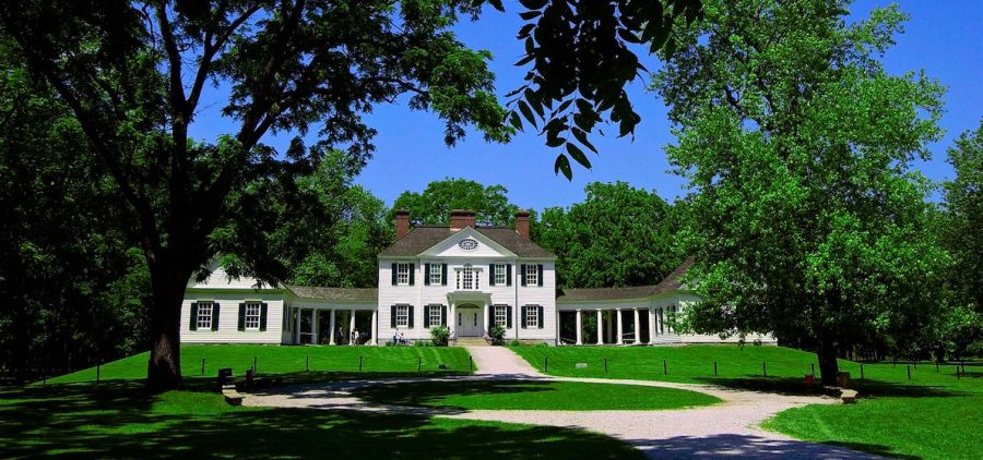 Blennerhassett Mansion at Blennerhassett Island State Park in Parkersburg, WV.