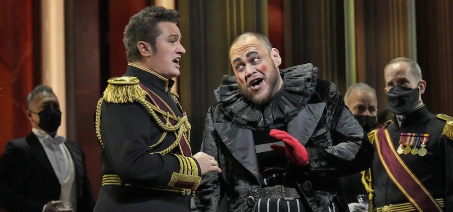 Piotr Beczała as the Duke of Mantua and Quinn Kelsey in the title role of Verdi's "Rigoletto."