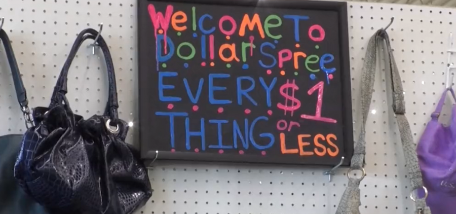 The Dollar Spree,a small business in Marietta, sells everything for only one dollar.