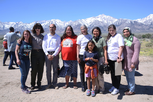 Group photo at Manzanar National Historic Site