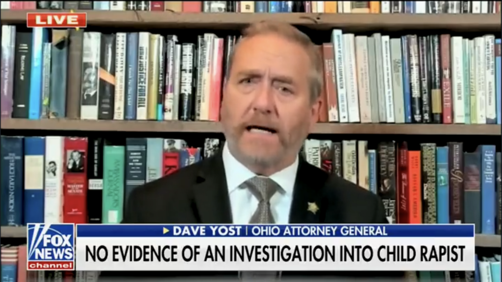 Ohio Attorney General Dave Yost makes an appearance on Fox News