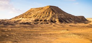 Rock near the Bahariya Oasis in the Sahara Desert in Egypt