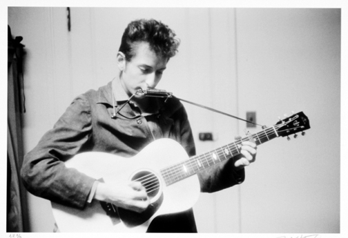 Bob Dylan in his early career.