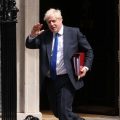 Prime Minister Boris Johnson leaves 10 Downing Street for PMQ's