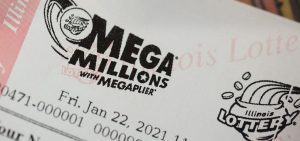 A Mega Millions ticket from Illinois