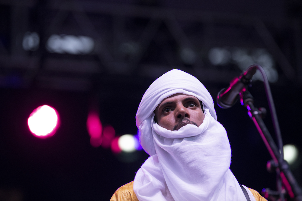 Nigerian band Mdou Moctar plays on the Snow Fork Stage at the Nelsonville Music Festival on Saturday, Sept. 3rd, 2022, in Nelsonville, Ohio.