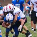 Point Pleasant players tackle a Gallia Academy rusher