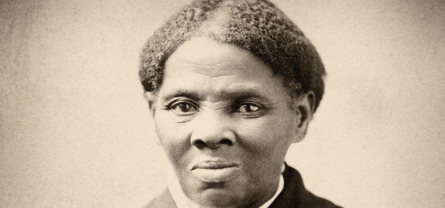 A photographic portrait of famed abolitionist and political activist Harriet Tubman