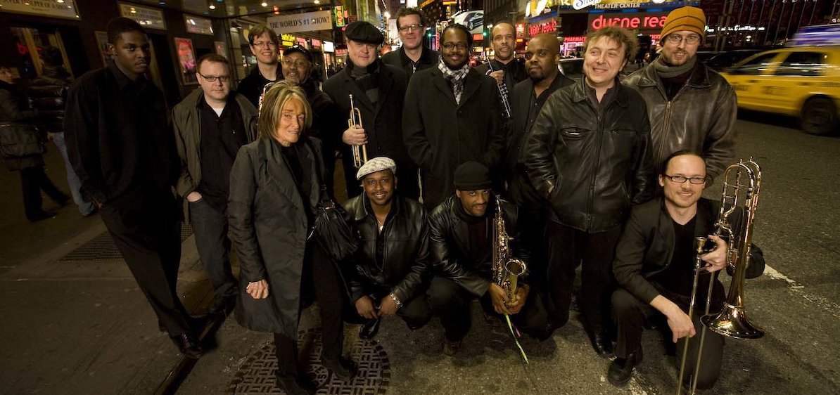 15 piece Mingus Big Band with Sue Mingus in NYC, 2008