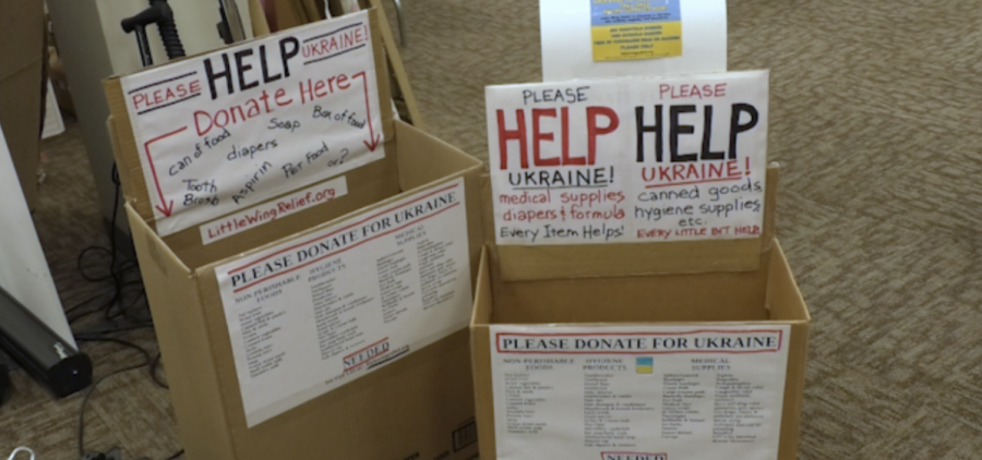 Donation boxes for Little Wing Relief