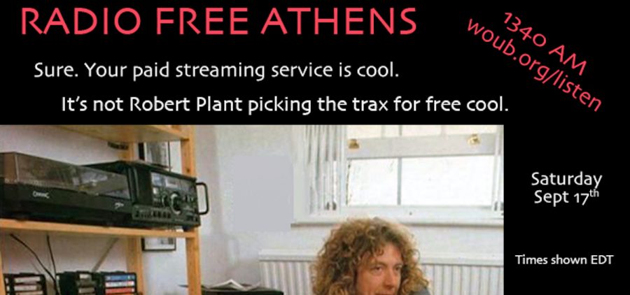 A promotional image for Radio Free Athens