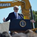 President Joe Biden addresses the crowd at the Intel groundbreaking ceremony in Licking County on Sept. 9, 2022.