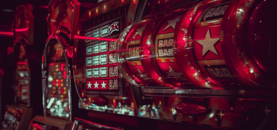 Slot machine at casino