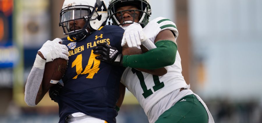 Ohio Football tackles Kent State player in 31-24 loss