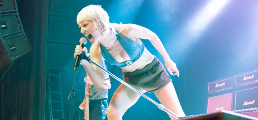 Amyl and The Sniffers performs at the Majestic Theatre in Detroit, MI. [Ruthie Herman | WOUB]