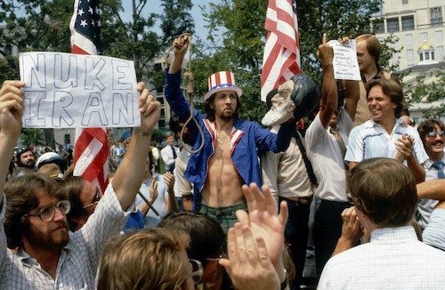 Anti-Iran protest in the U.S., 1979.