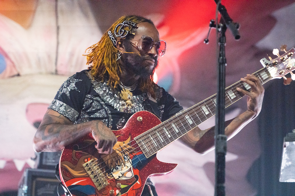 Thundercat performs at MegaCorp Pavilion in Newport, KY. [Ruthie Herman | WOUB]