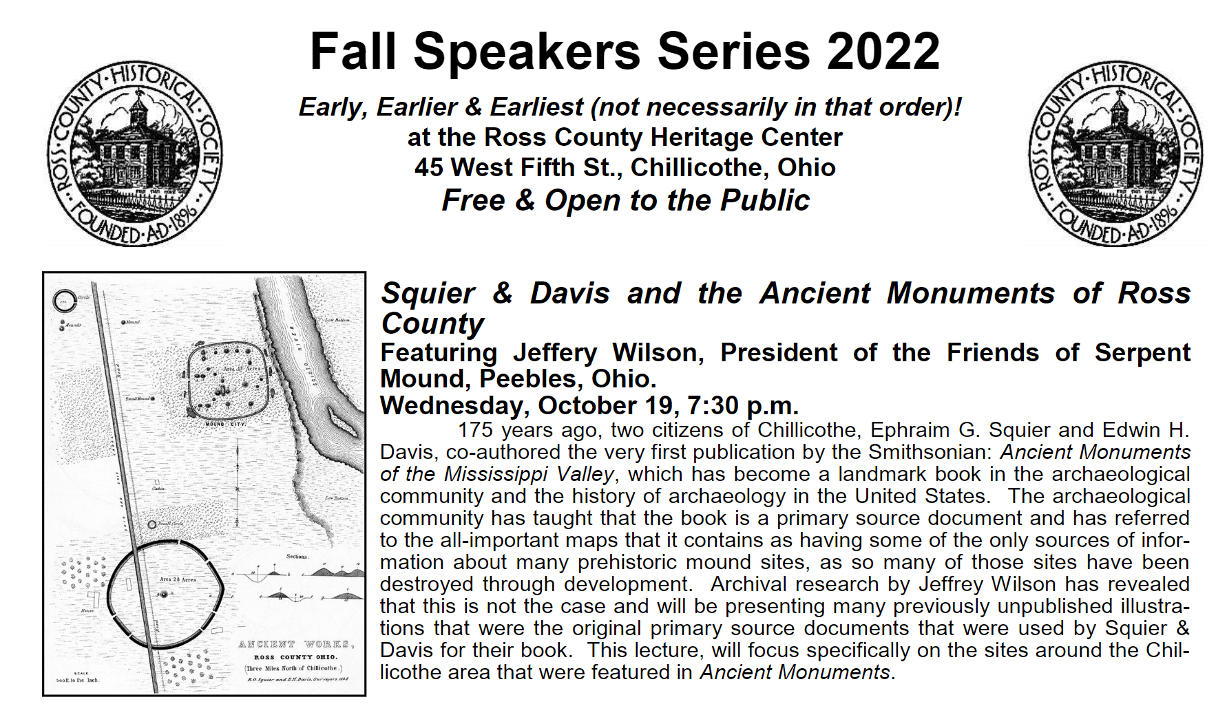A flyer reading Fall Speaker Series 2022.