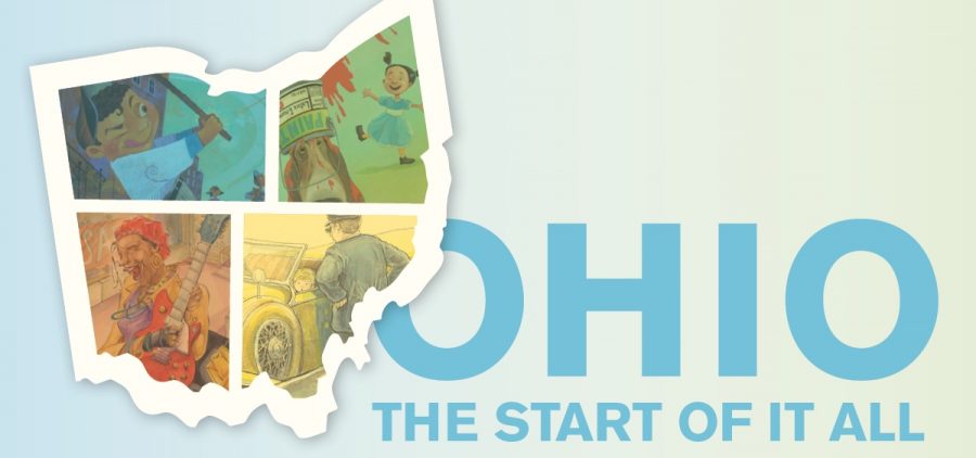 A promotional image for the Decorative Arts Center of Ohio's "Ohio The Start of It All" exhibition.