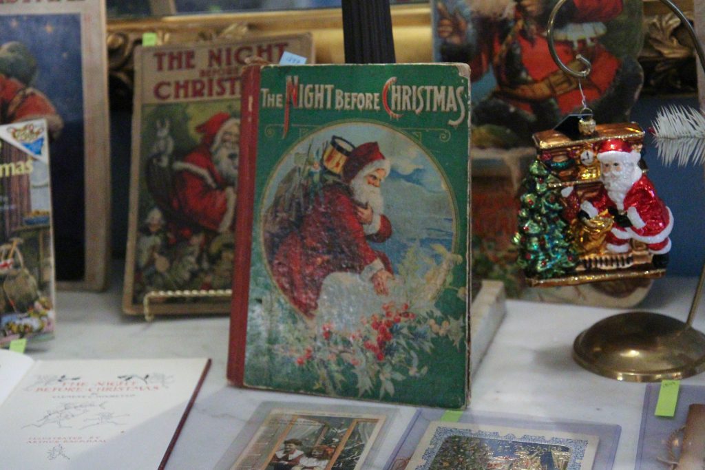 Part of the Decorative Arts Center of Ohio's "A Storybook Christmas featuring A Very Brady Holiday" featuring a number of antique storybooks.