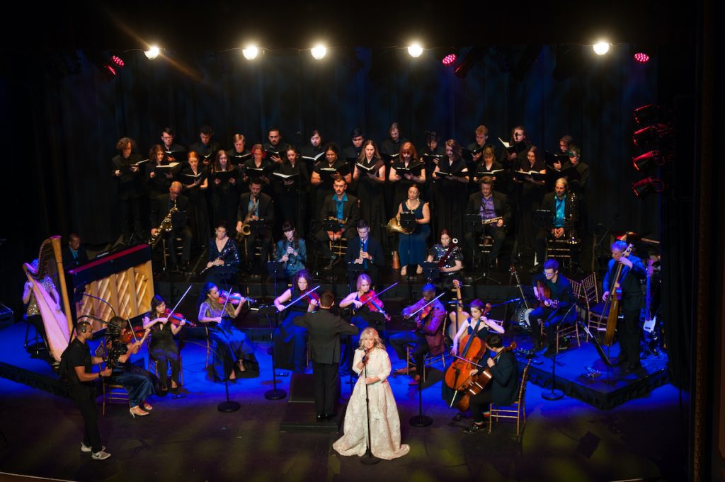 Nine-time GRAMMY Award nominee Natalie Grant and American Pops Orchestra performing at the historic Peoples Bank Theatre in Marietta, Ohio.