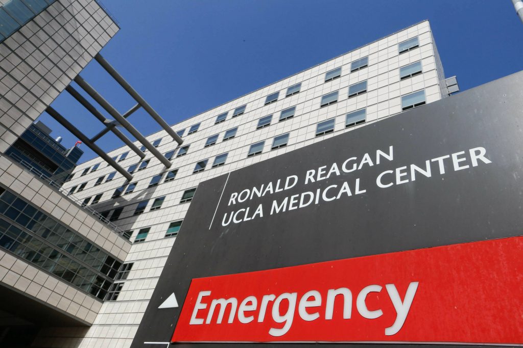 The outside of the Ronald Reagan UCLA Medical Center Emergency Department