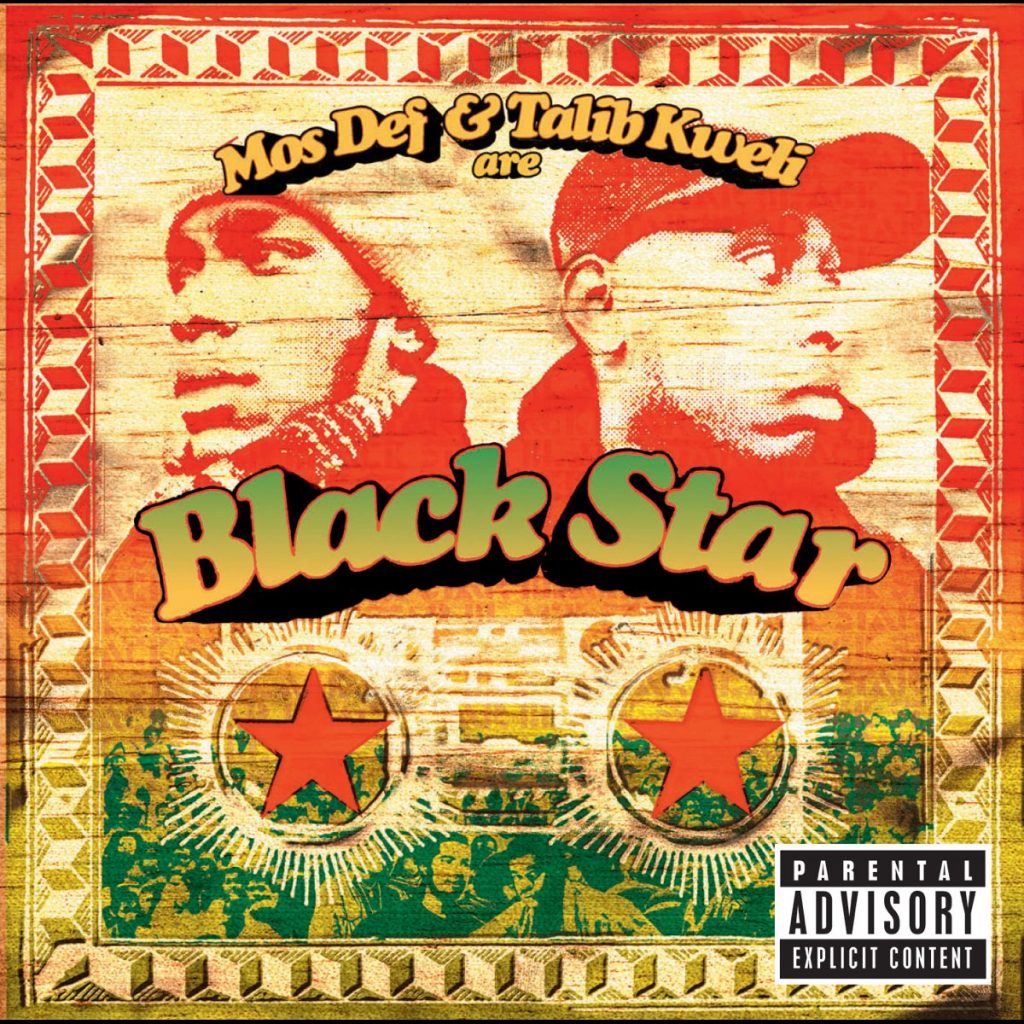 An image of the cover of the 1998 album Mos Def & Talib Kweli are Black Star.