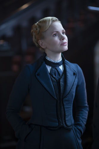 Kate Phillips as Eliza Scarlet in Masterpiece MISS SCARLET AND THE DUKE SEASON 3