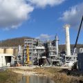 The PureCycle plant in Ironton, Ohio. The plant recycles plastic waste into reusable "feedstock" pellets.