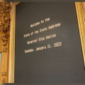 The Ohio House sign welcomes Gov. Mike DeWine for his 2023 State of the State address