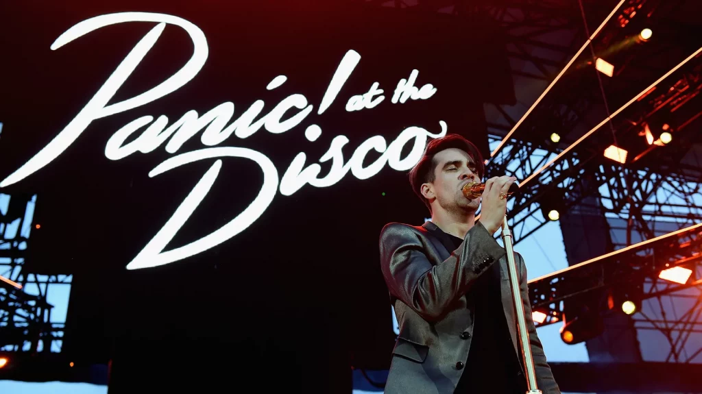 Panic! at the Disco performs onstage at Irvine Meadows Amphitheatre on May 14, 2016, in Irvine, Calif. 