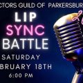 An image of a microphone against a dark blue background with text that reads: Parkersburg Actor's Guild Lip Sync Battle 2023 Saturday, Feb. 18
