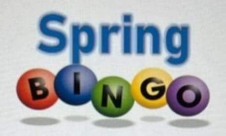An image reading "Spring Bingo"