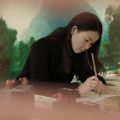 Chinese woman writing