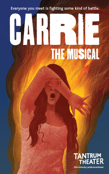 A poster for Tantrum Theater's production of "Carrie: the Musical"