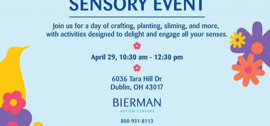 A poster for a spring sensory event
