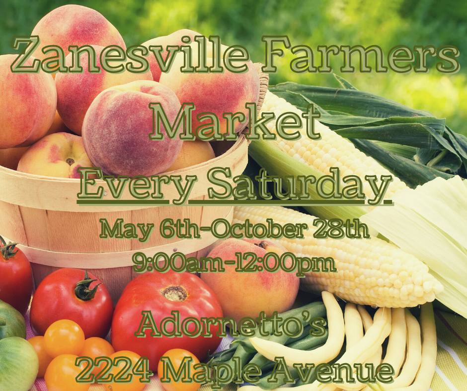 An image advertising the Zanesville Farmer's Market