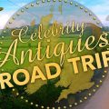 Celebrity Antiques Road Trip logo (See through earth over country road)