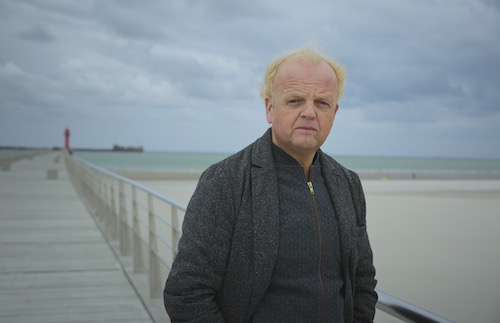 Toby Jones at Boulogne Pier in Northern France.
