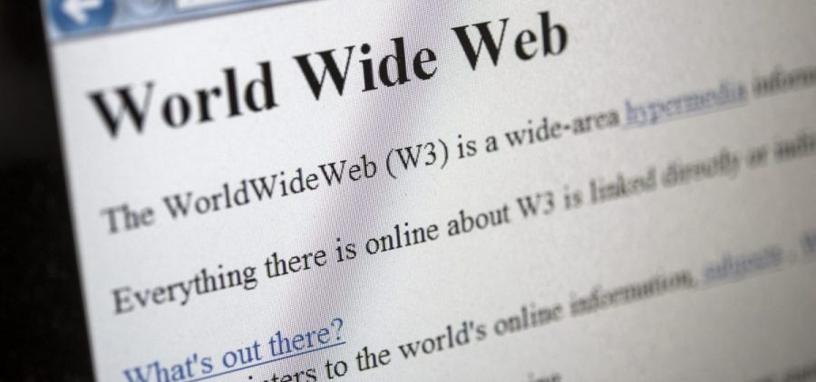 This was the world's first web page. Thirty years ago, the World Wide Web entered the public domain.