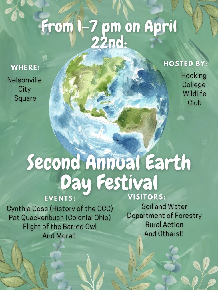 a flyer for the second annual Earth Day celebration