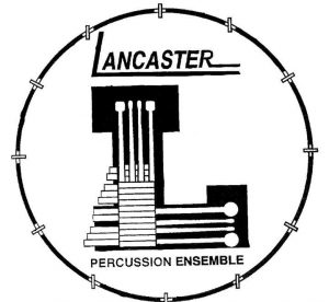 The logo for the Lancaster High School Percussion Ensemble.