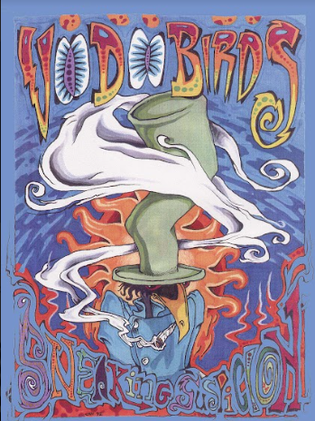 A picture of the album cover of The Voodoo Birds' "Sneaking Suspicion" album. 
